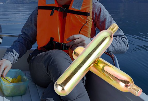 what buoyancy rating does each co2 cartridge size support